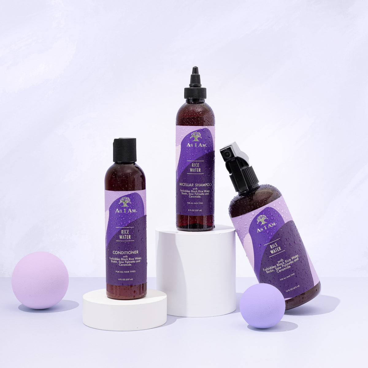 Rice Water, Shampoo, and Conditioner